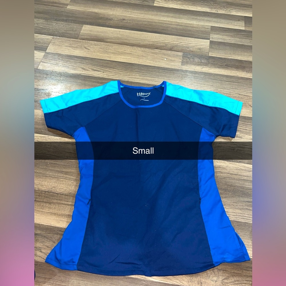 Women’s navy & royal blue small top
